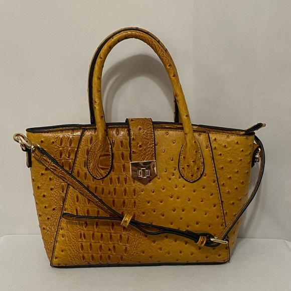 Mezon Mustard Crossbody Bag - Picture 1 of 6